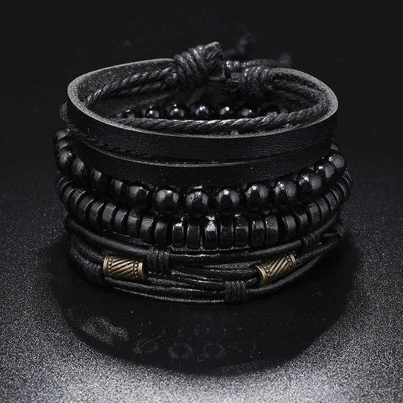 bransoletka BOHO GOTHIC, zestaw 4 bransoletek